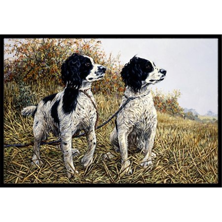 MICASA Two Springer Spaniels by Michael Herring Indoor or Outdoor Mat24 x 36 MI254162